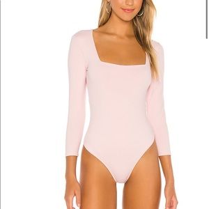 Free people truth or square ballet pink bodysuit